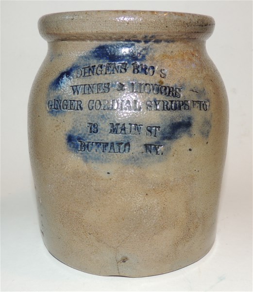 Qt Buffalo New York Merchant Advertising Jar
