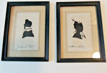 A Pr Signed Family Silhouttes