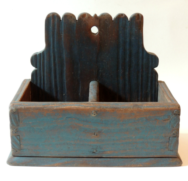 Blue Painted Wall Box