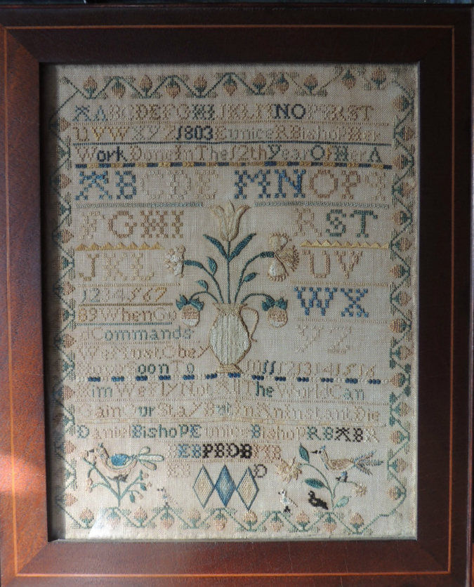 1803 Eunice Bishopes Sampler