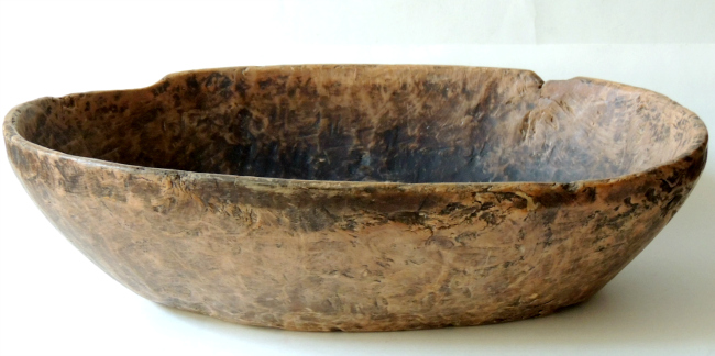 Large Signed Burl Bowl