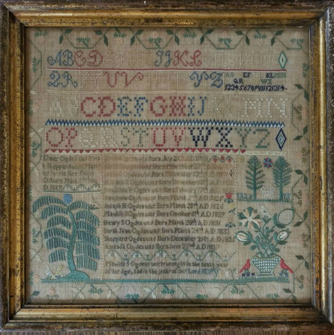 S.Jersey Ogden Family Sampler