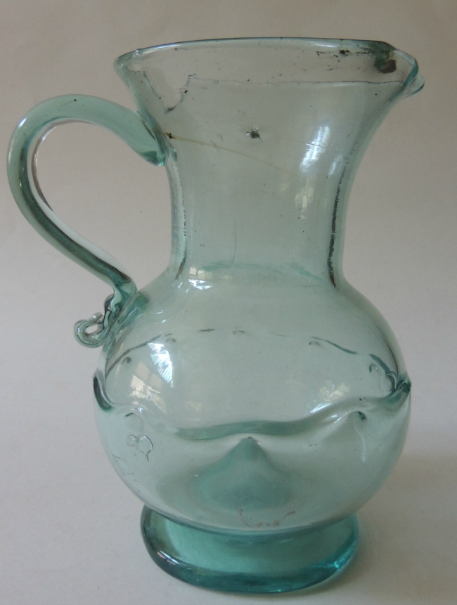 Early Swag Decorated SJ Pitcher/ As Is 