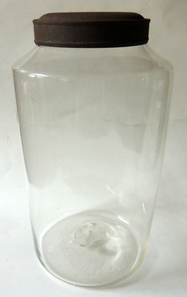 Early Large Freeblown Pantry Jar