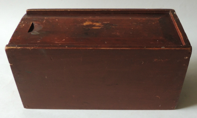 Red Painted Candle Box