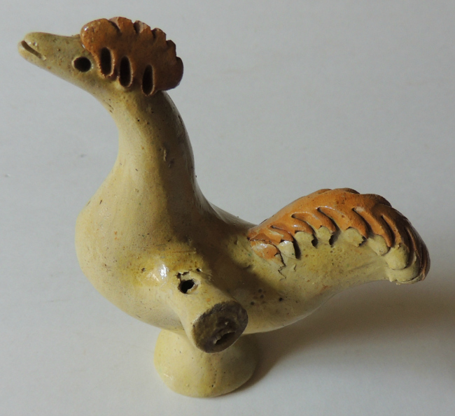 Large Folk Art Bird Whistle