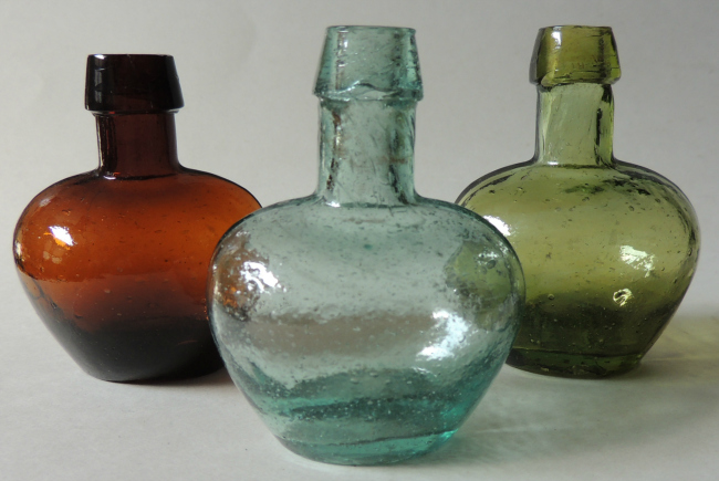 Group of Miniature Demijohn Bottles