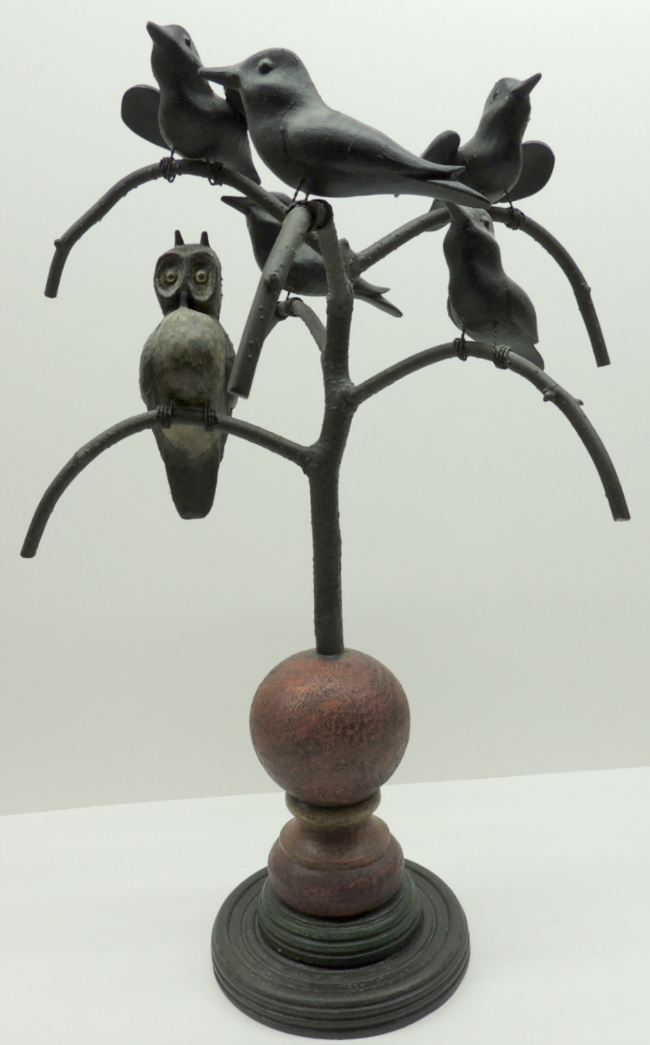 Rare Signed Bird Tree by John Hollow