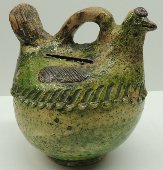 Earthenware Bank Probably Shenandoah valley