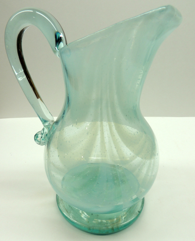 Large SJ Nailsea Pitcher 
