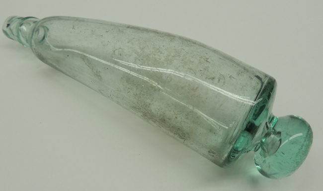 Early South Jersey Glass Powder Horn
