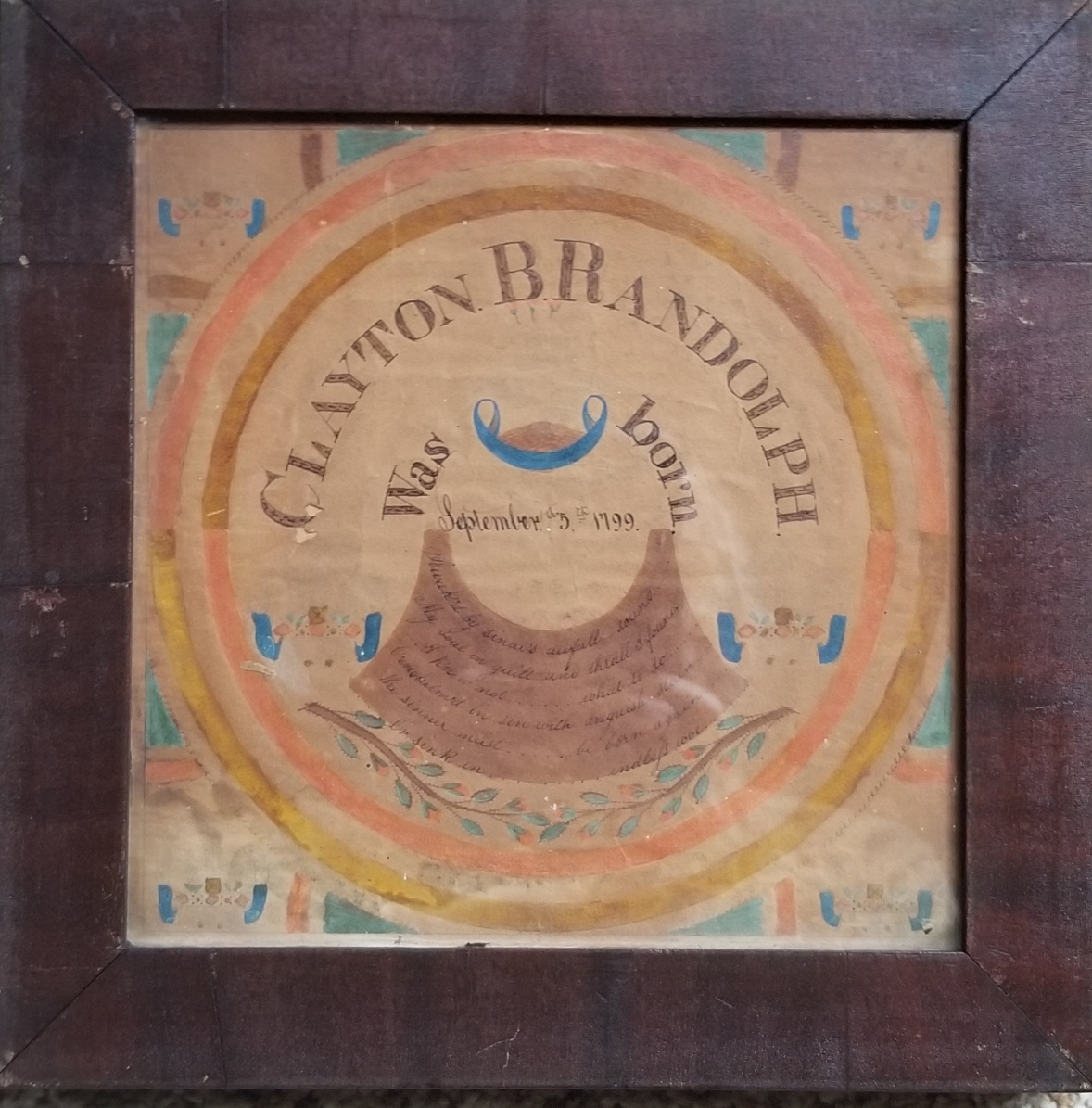 Rare Pr. South Jersey Fraktur