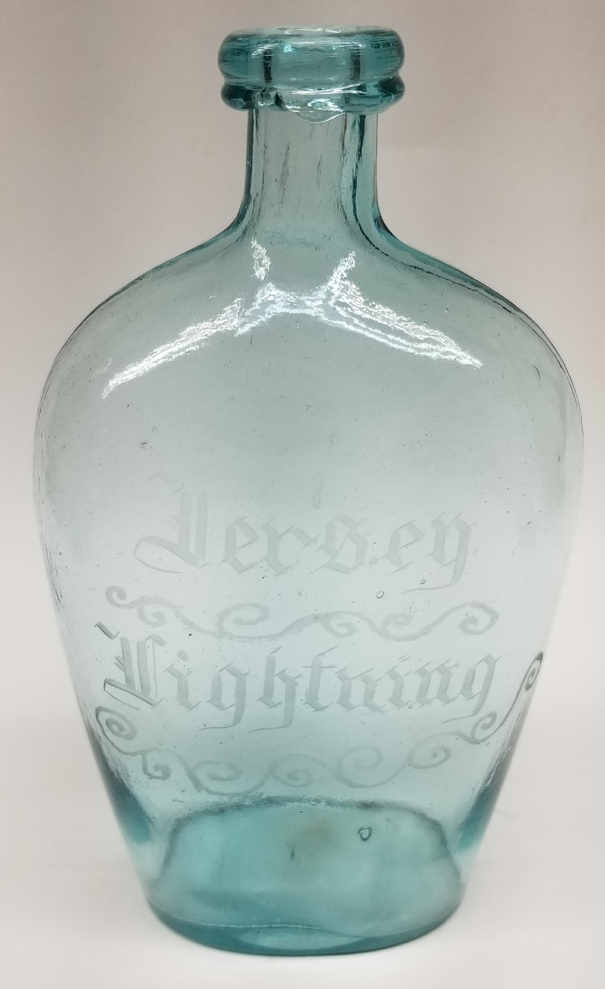 Unique 19th Century SJ Flask