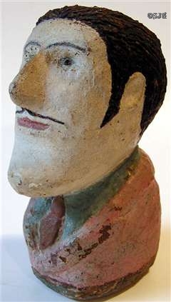 Carved Stone Head ,1900s
