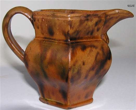 PA Molded Redware Creamer