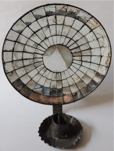 Early Mirrored Wall Candle Sconce