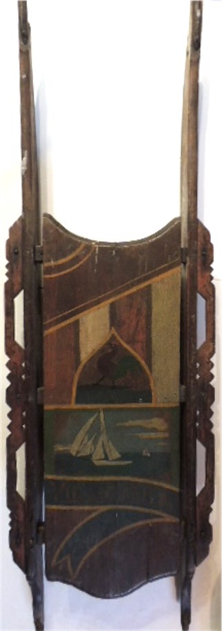Chils Sled Loaded with Painted Decoration