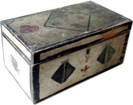 Unuasual Painted Pine School Girls Box