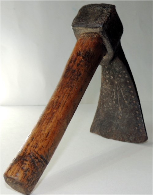 18th Century Hand Fordged Decorate Adze