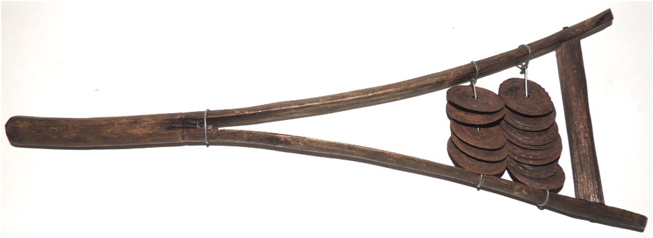 One of a Kind Folk Art Tambourine