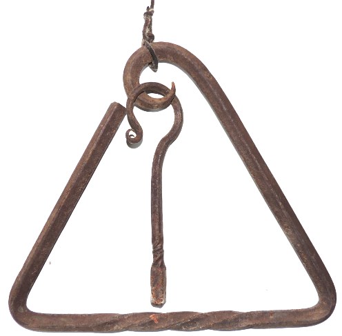 "Cowboy Style" Triangle Shaped Dinner Bell