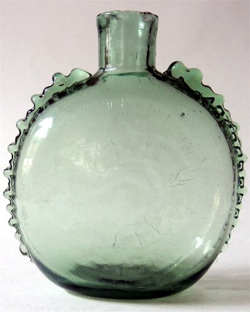 Rare Decorated Pocket Bottle, 1800-1830s
