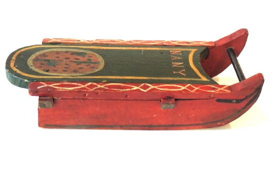1880s Childs Toy Sled,Original Paint