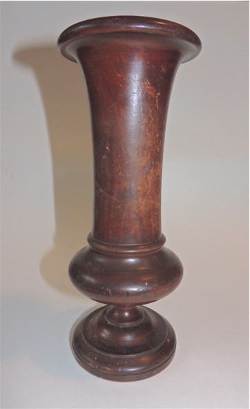 Expertly Turned Wooden South Jersey Vase