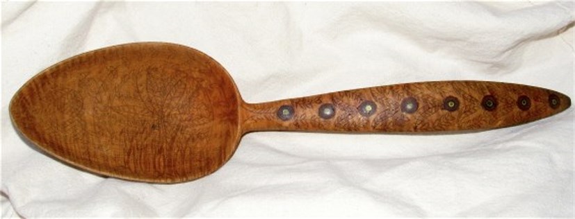  Lg American Presentation Tiger Maple Spoon