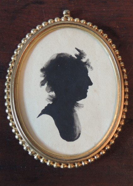 18th century Painted Burlington Co.Silhouette