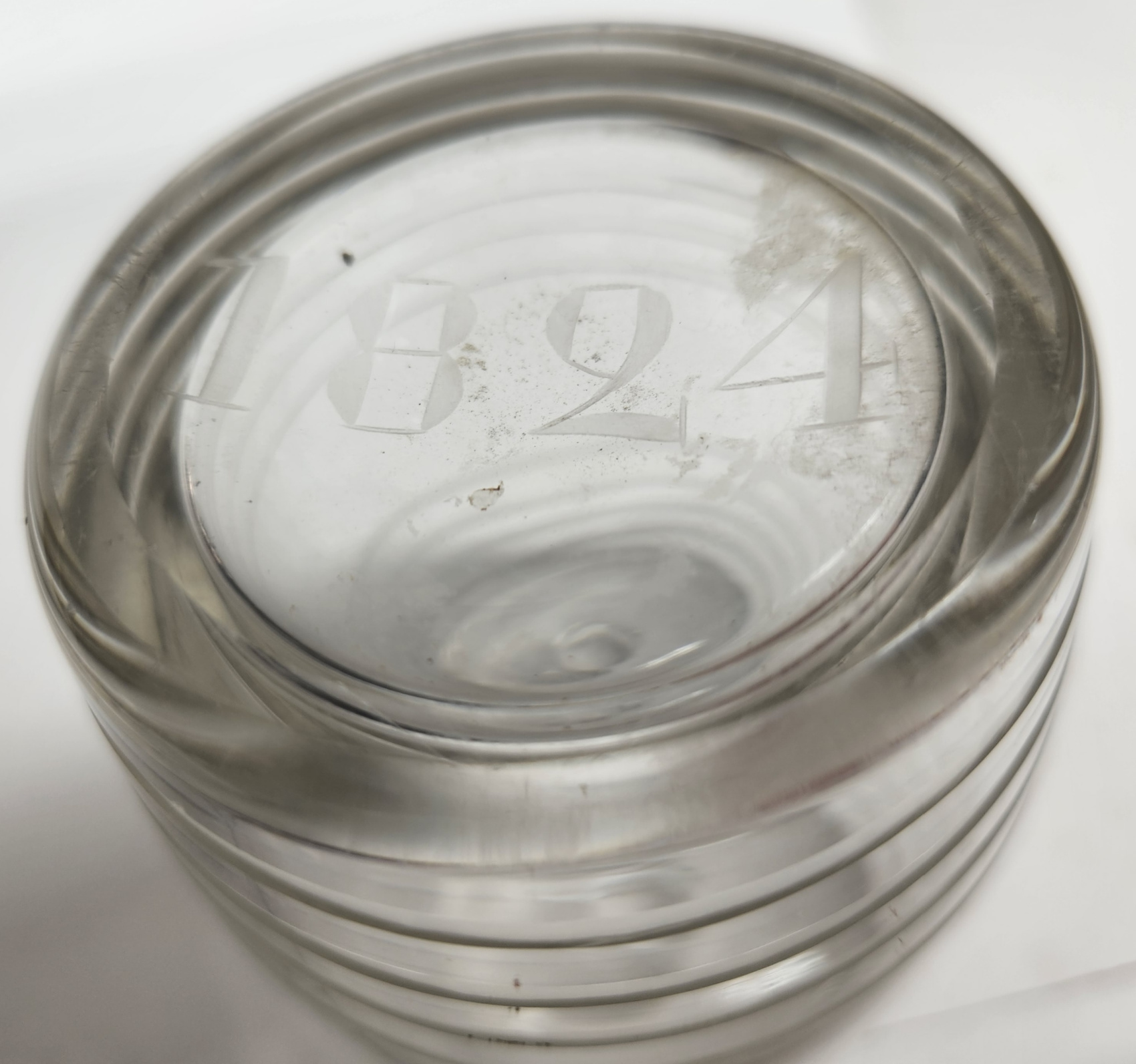 1824 Figural Barrel Ink Well