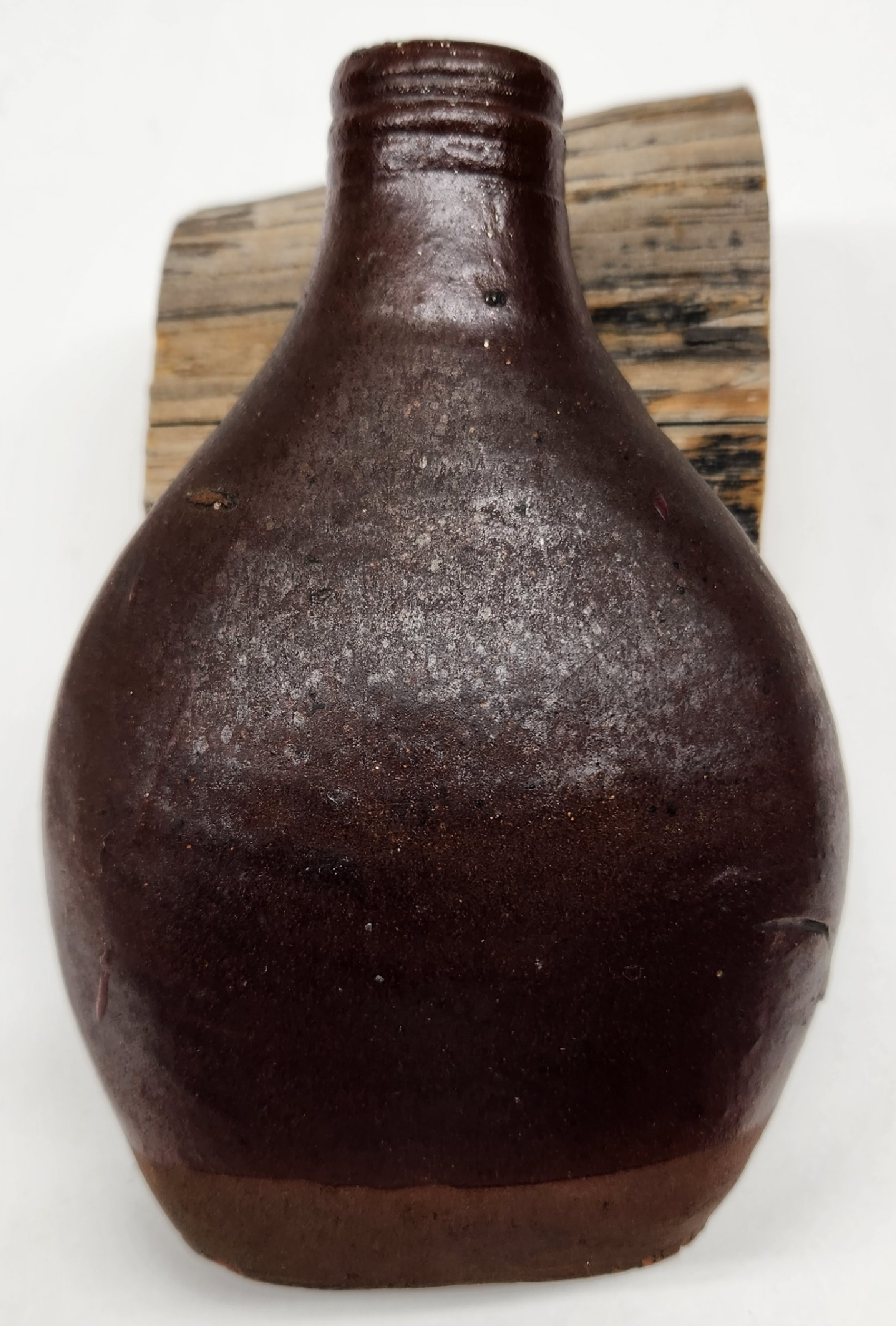Colonial Stoneware Pocket Flask