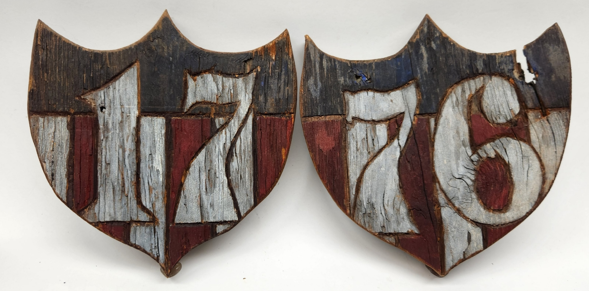Pair Early Wall Plaques 