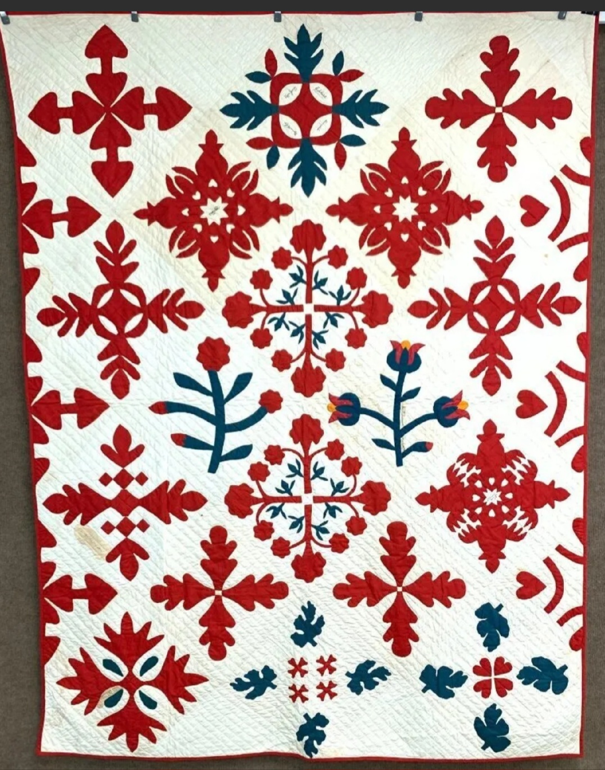 1878 New Jersey Album Quilt