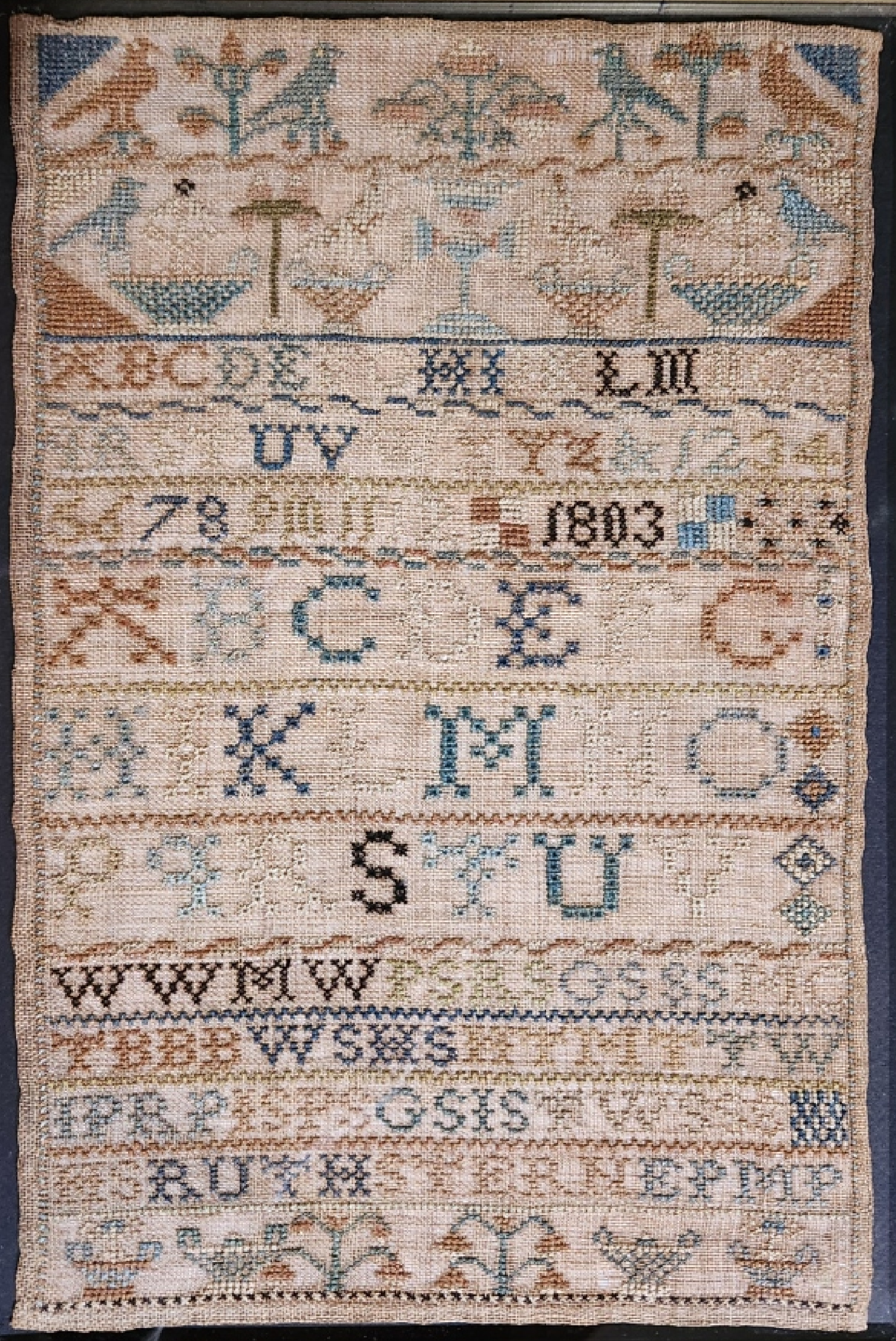 Rare New Castle Co. Delaware Sampler
