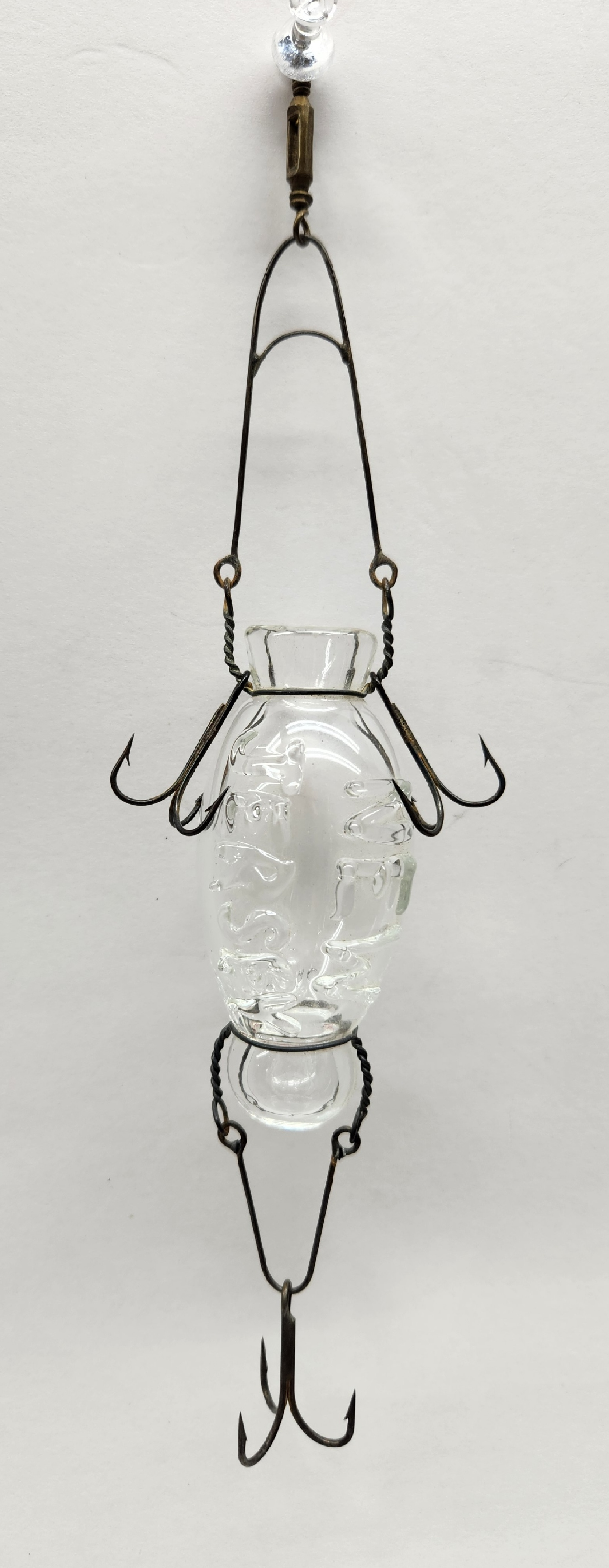 Very Rare Lowell Calkin Millville Glass Lure