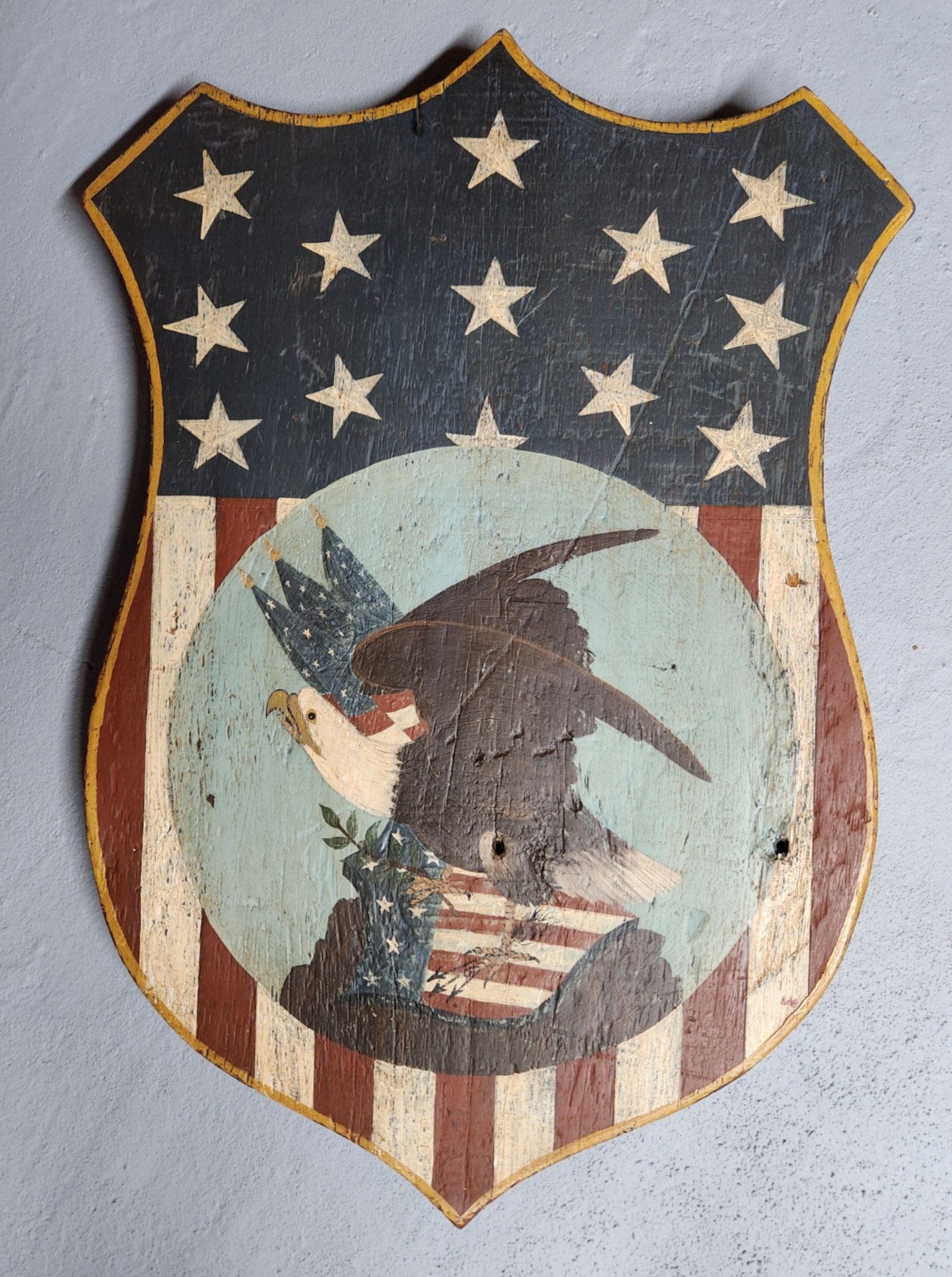 Large American Shield and Eagle