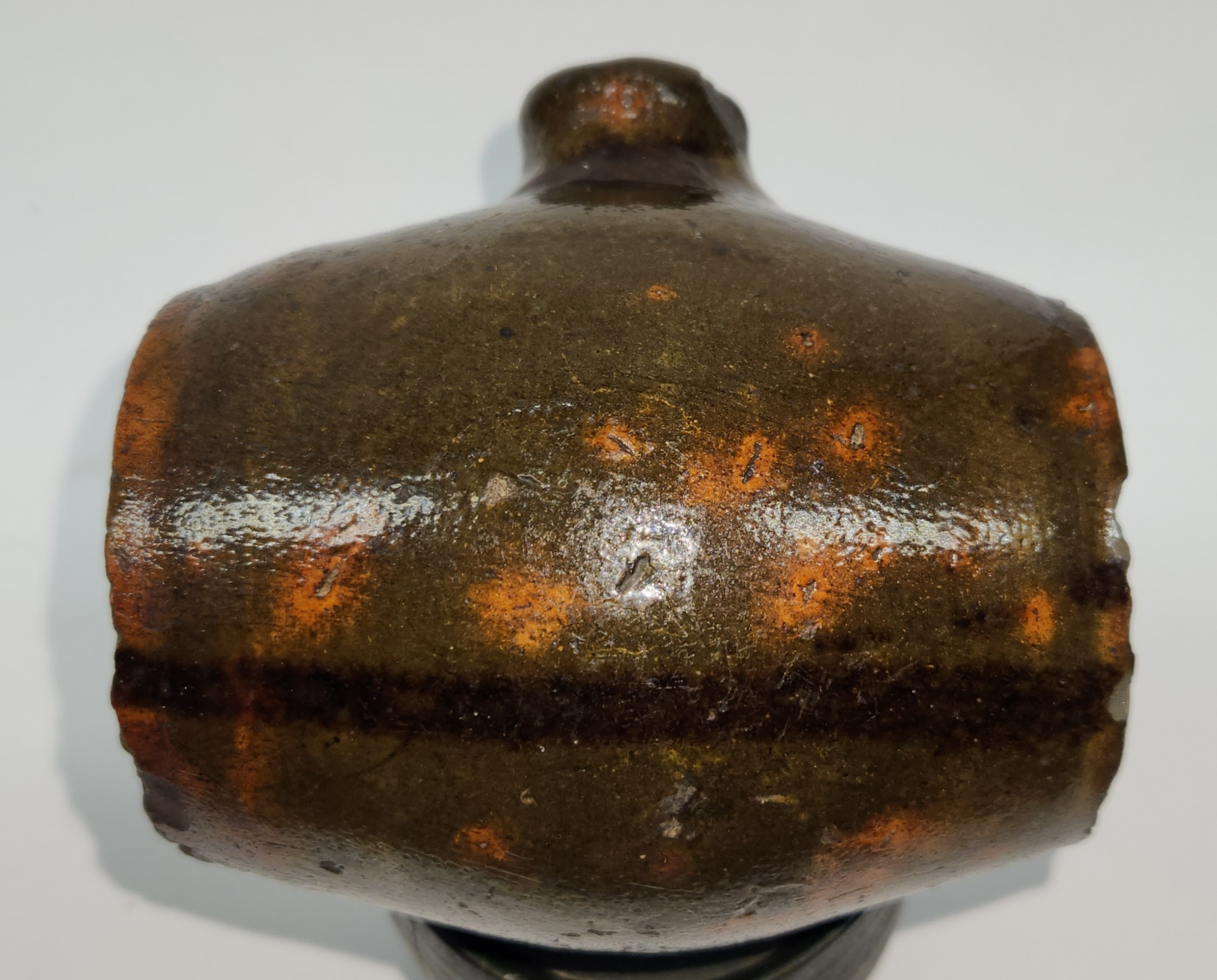 Early Redware Rum Keg 