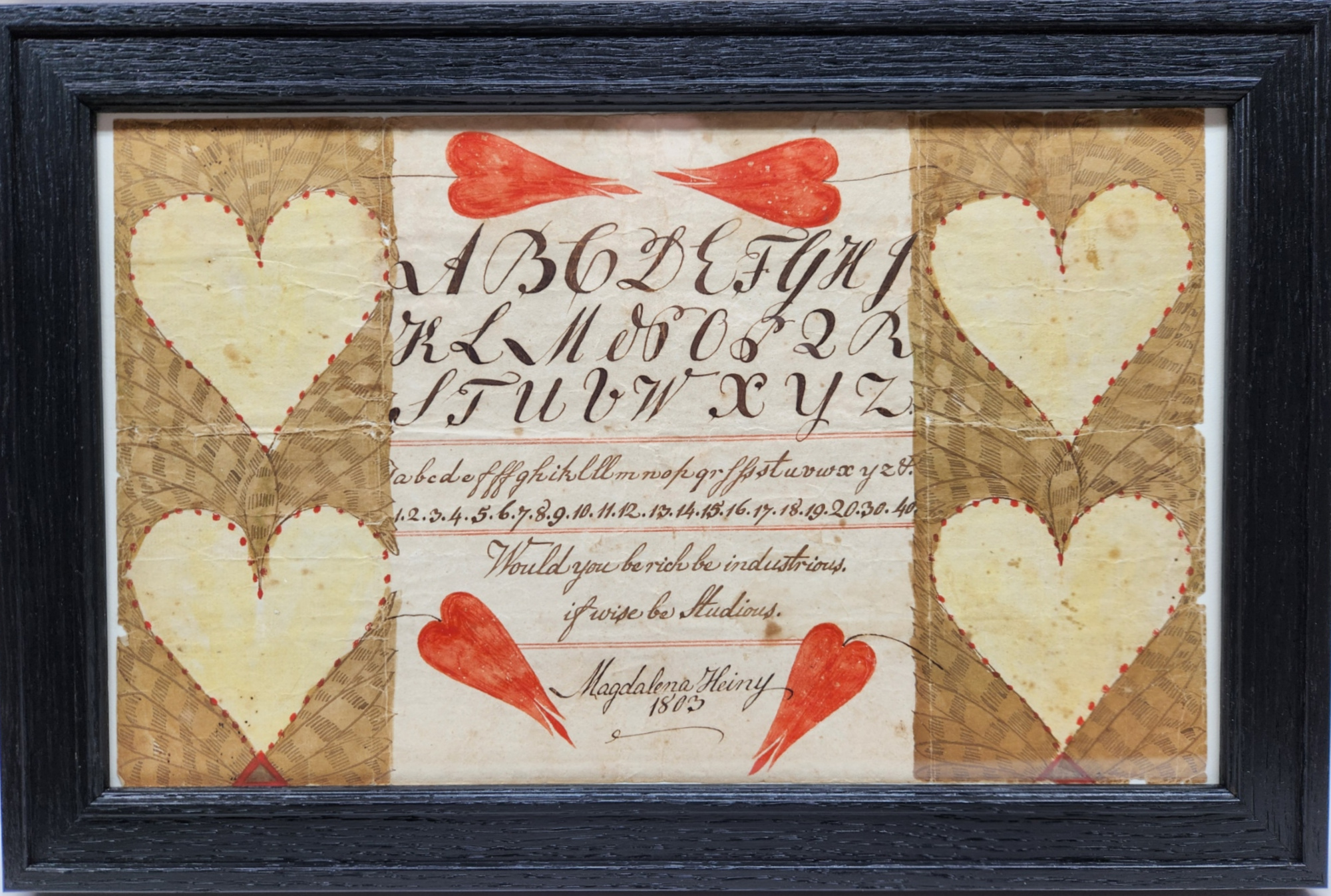 Pr Lancaster Co. Sampler/Fraktur Unusual