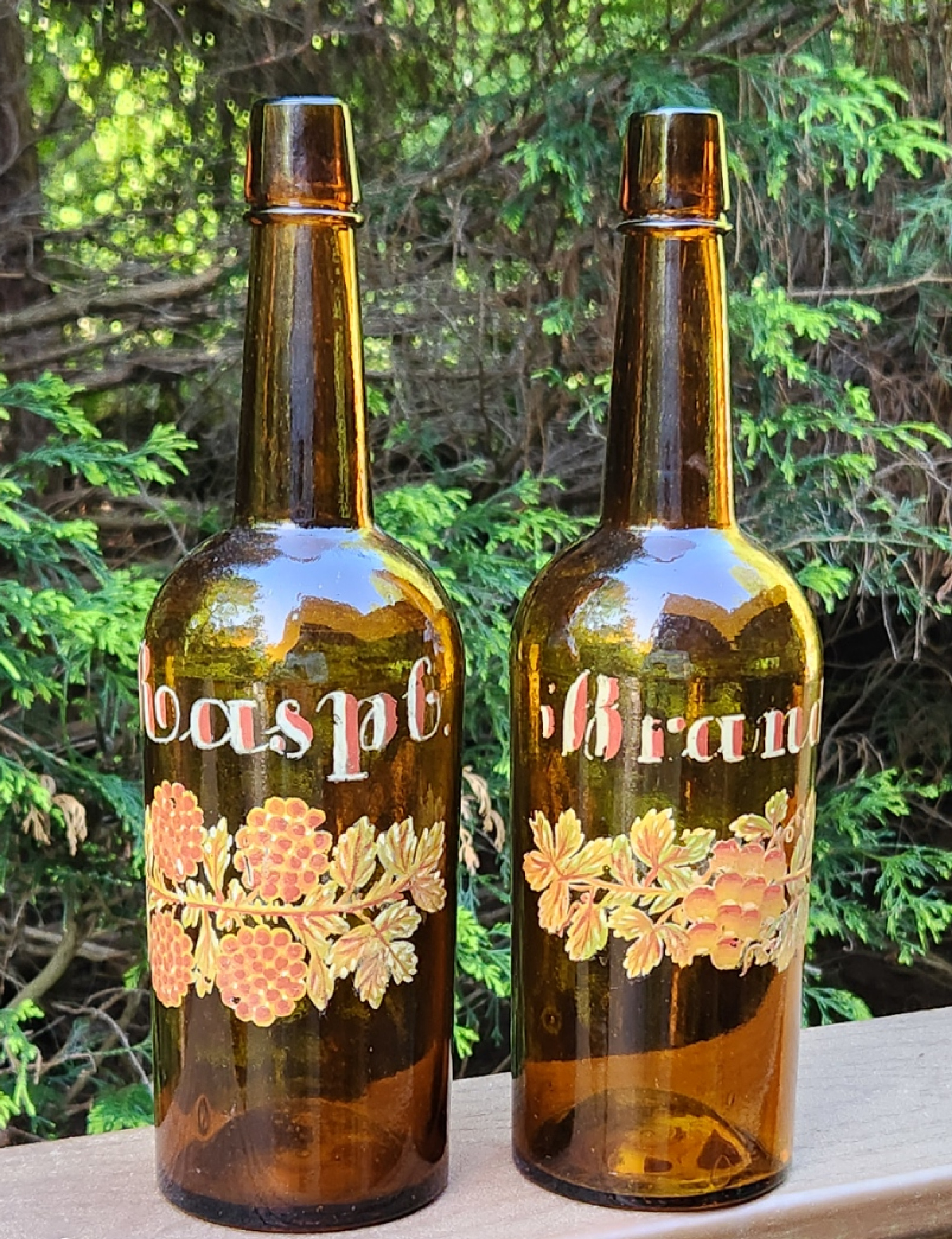 Whitney Folk Art Bar Bottles