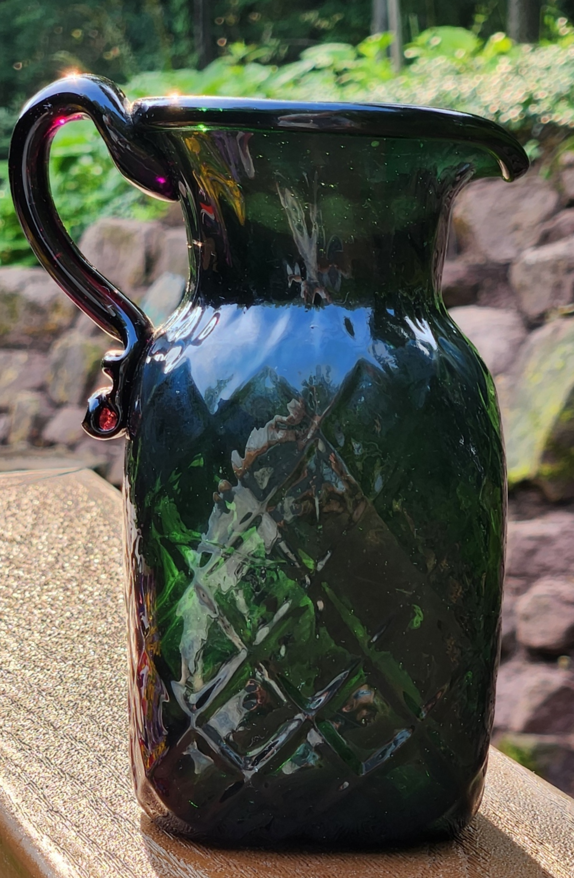 Bi-Colored Emil Larson 12 Diamond Pitcher