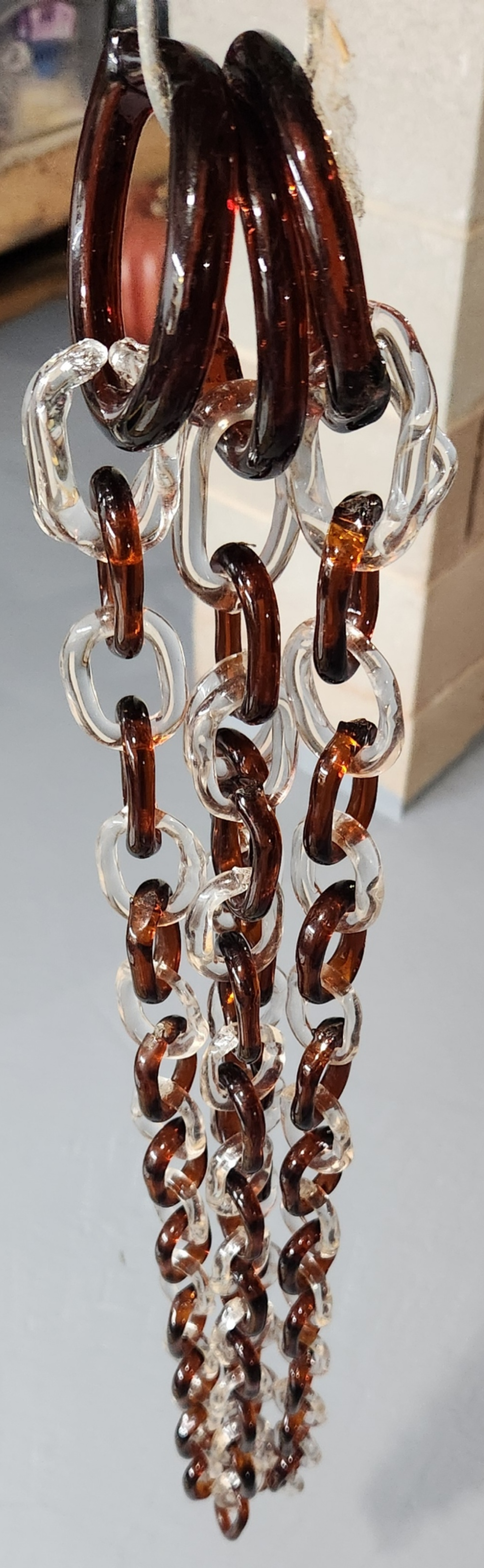 9' Heavy Early South Jersey Glass Chain