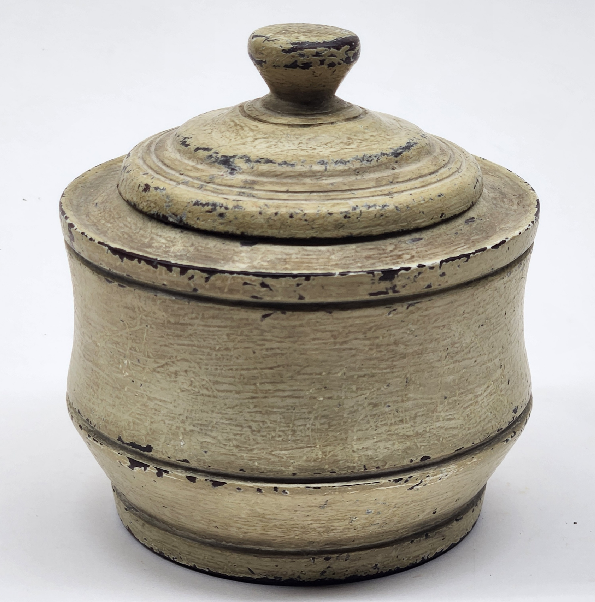 Wonderful Early Painted Sugar Bowl