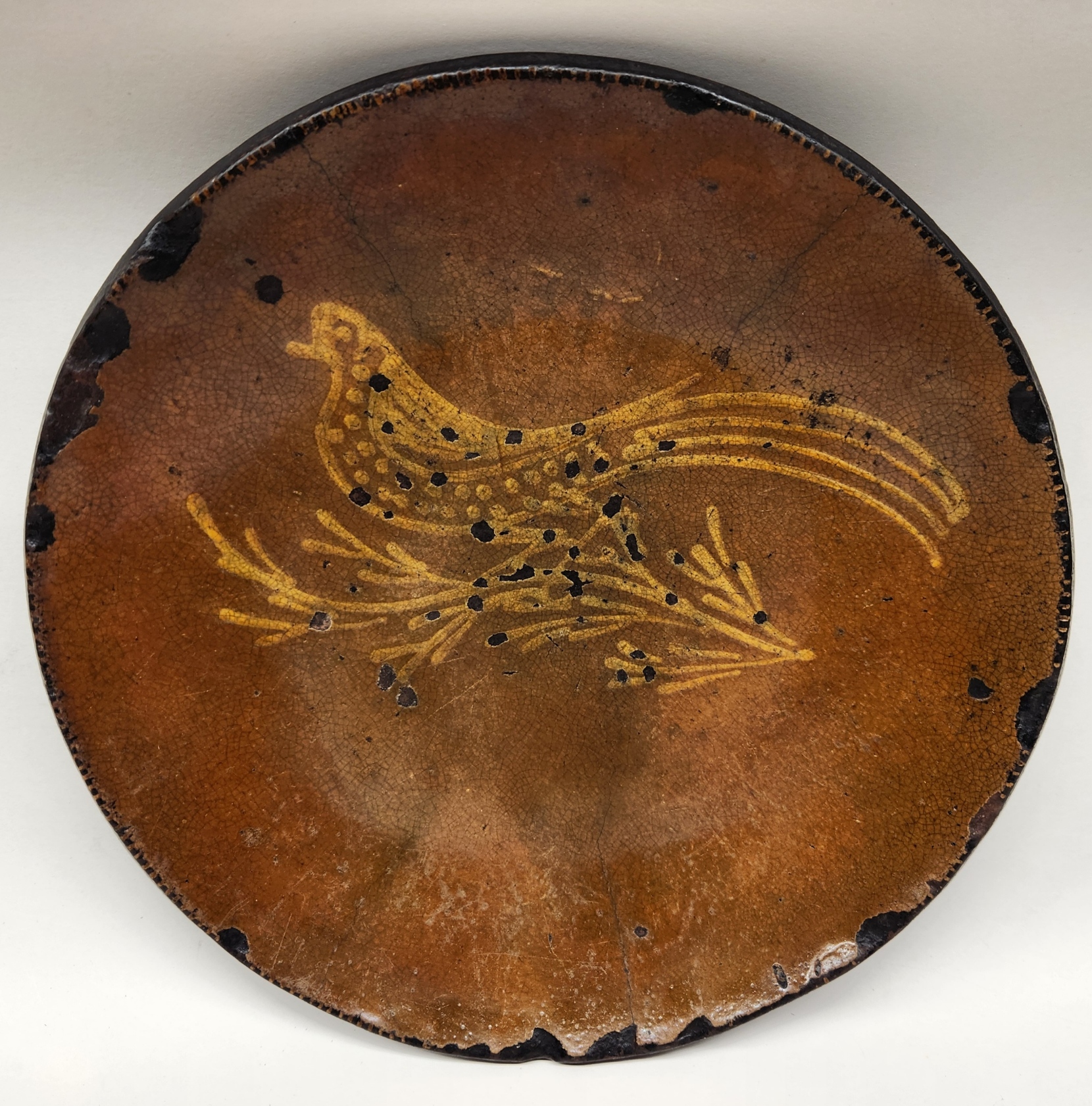 Matawan, NJ Redware Charger