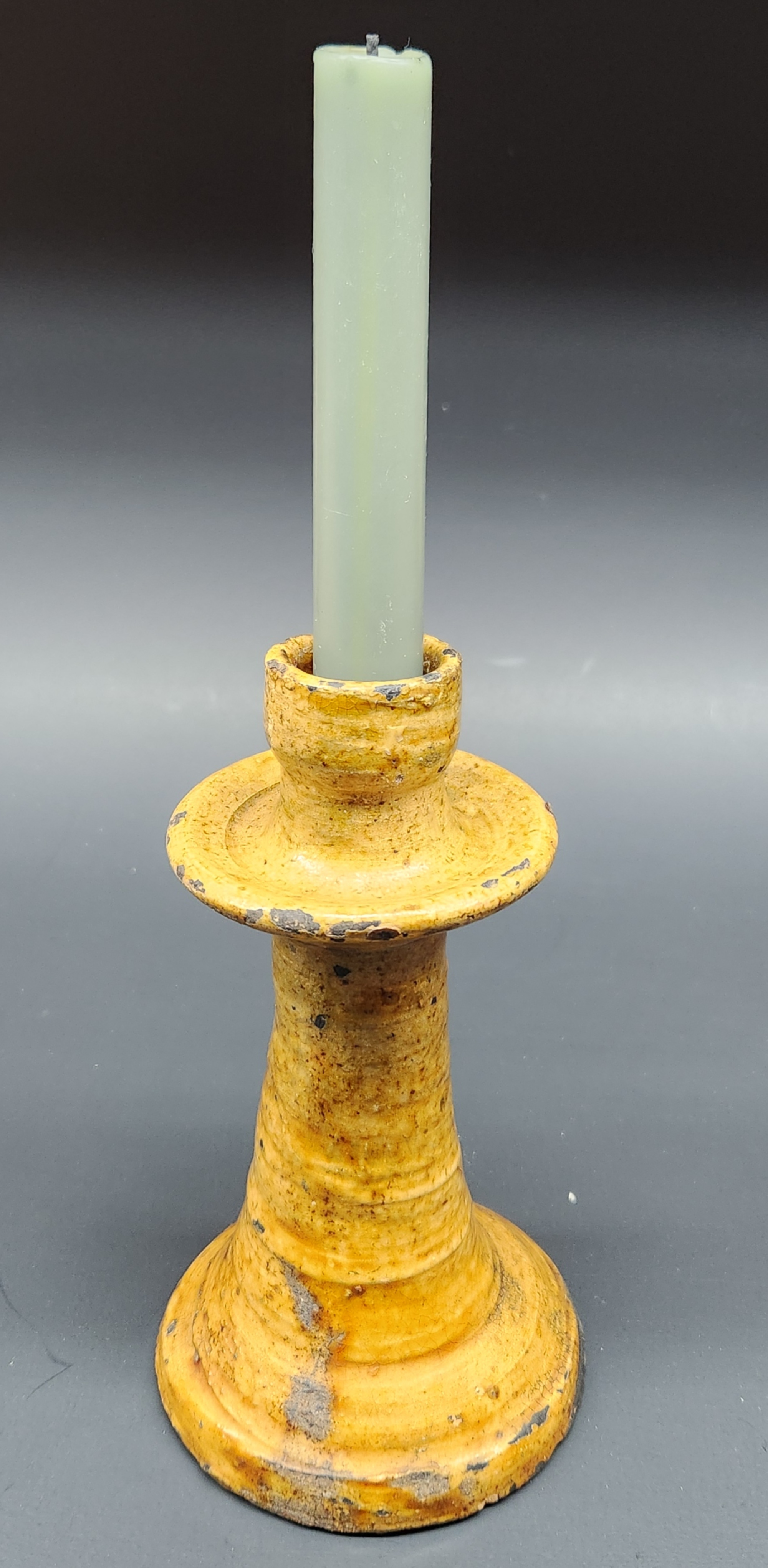 Early American Earthenware Candle Stick