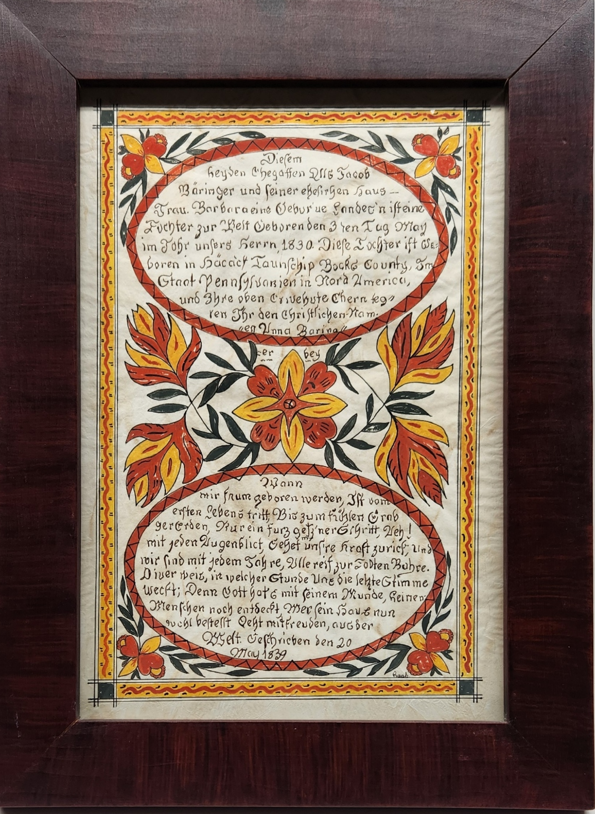Bucks County Fraktur