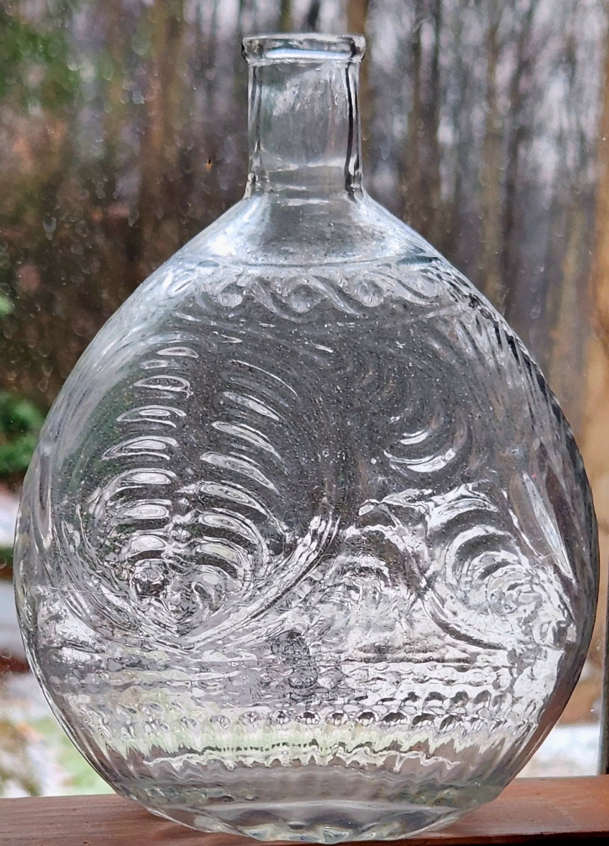 European Blown 3 Mold Pocket Bottle