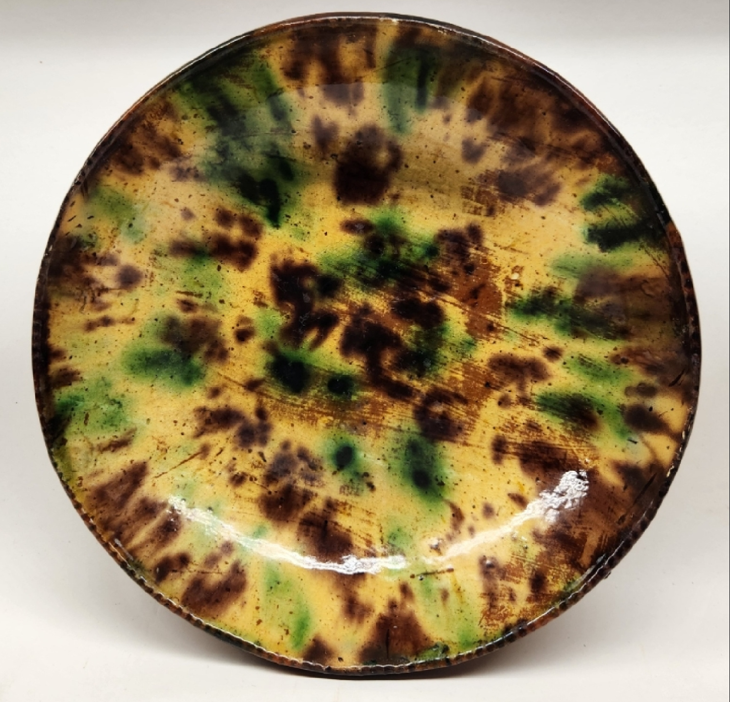 Rare PA or MD Multi-Color Pie Plate
