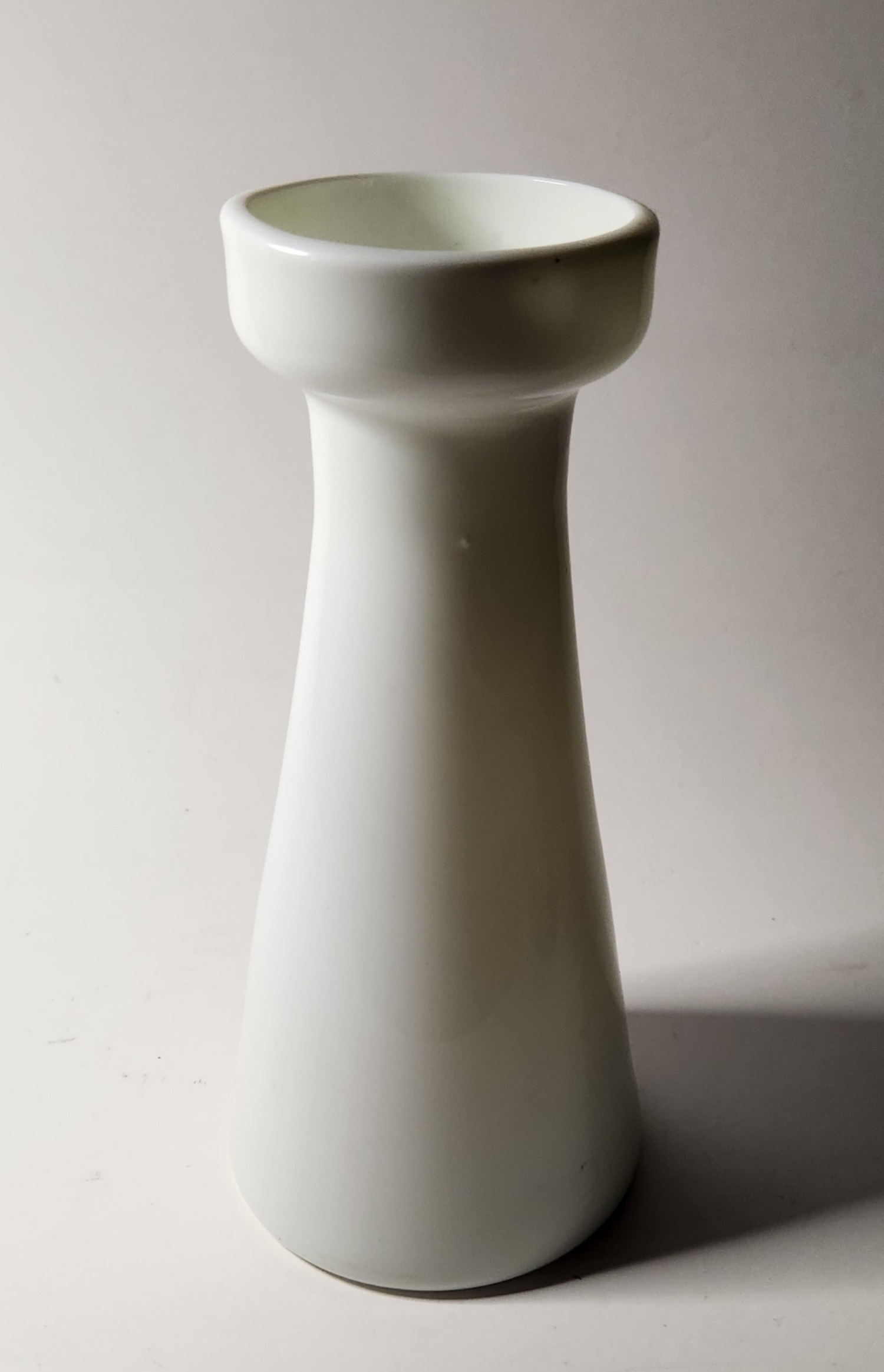 Rare SJ Milk Glass Bulb Vase