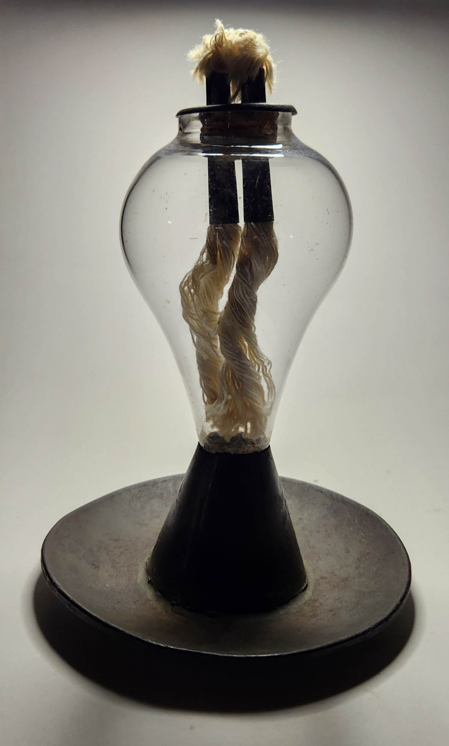 Early New England Whale Oil Lamp